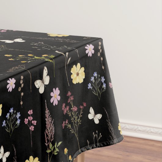 Waterverf Spring Wildflowers Pattern Tafelkleed (Voorbeeld)