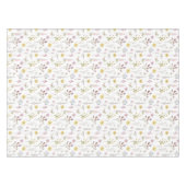 Waterverf Spring Wildflowers Pattern Tafelkleed (Voorkant (Horizontaal))