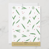 Waterverf Springs Kerst Joy Fotokaart Feestdagenkaart (Achterkant)