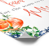 Waterverf Spritz raad hoeveel douchegame Poster (Hoek)