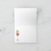 Waterverf Spritz Sinaasappel Dat is Amore Dank u Bedankkaart (Binnen)