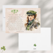 Waterverf St. Patrick's Day Iers gedicht Feestdagenkaart