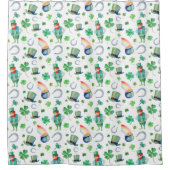 Waterverf St. Patrick's Day Pattern Douchegordijn (Voorkant)