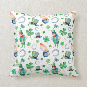 Waterverf St. Patrick's Day Pattern Kussen