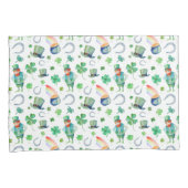 Waterverf St. Patrick's Day Pattern Kussensloop (Voorkant-Rechts)