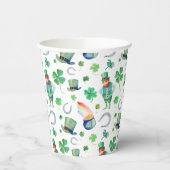 Waterverf St. Patrick's Day Pattern Papieren Bekers (Links)