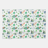 Waterverf St. Patrick's Day Pattern Theedoek (Horizontaal)