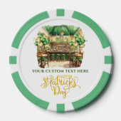 Waterverf St. Patrick's Day Pub Party Poker Chips (Voorkant)