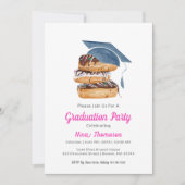 Waterverf Stack van Donuts met Graduation Cap Kaart (Voorkant)