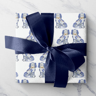 Waterverf Staffordshire Dogs Cadeaupapier