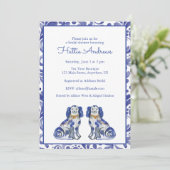 Waterverf Staffordshire Dogs Kaart (Staand voorkant)