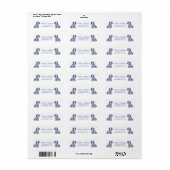 Waterverf Staffordshire Dogs Return Address Label (Full Sheet)
