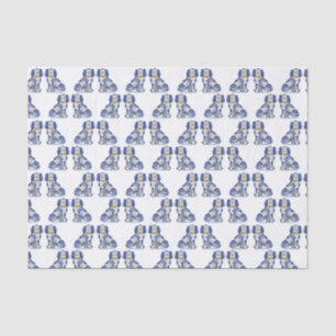 Waterverf Staffordshire Dogs Tissuepapier