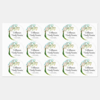 Waterverf stamboom familie reünie