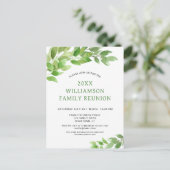 Waterverf stamboom familie reünie uitnodiging briefkaart (Staand voorkant)