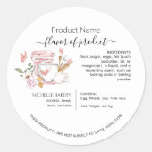 Waterverf Stand Mixer Cottage Law Label (Voorkant)