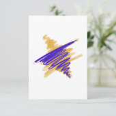 Waterverf Star of David Kaart (Staand voorkant)