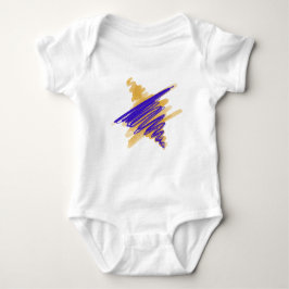 Waterverf Star van David Baby Bodysuit