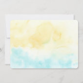 Waterverf Starfish baby shower Kaart (Achterkant)