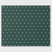 Waterverf Stars Modern Green Cadeaupapier (Vlak)