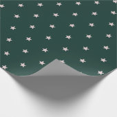 Waterverf Stars Modern Green Cadeaupapier (Hoek)