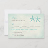 Waterverf Startvis bruiloft RSVP/reactiekaart RSVP Kaartje (Voorkant)