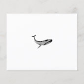 Waterverf Stencil Blue Whale papier blad (Achterkant)