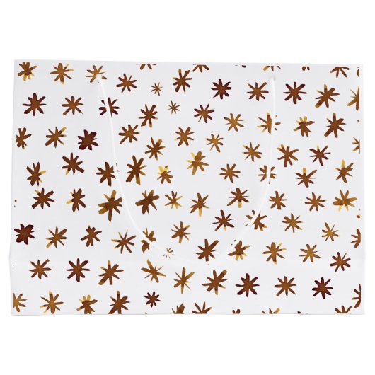 Waterverf sterren - ambergeel groot cadeauzakje (Achterkant)