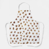 Waterverf sterren - ambergeel schort (Voorkant)