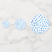 Waterverf sterren - blauw confetti (Voorkanten)