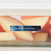 Waterverf Sterren Ruimte Blauw Galaxy Waterdicht Labels (Aangebracht)