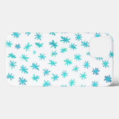 Waterverf sterren - turquoise Case-Mate iPhone case (Achterkant (horizontaal))