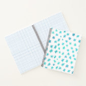 Waterverf sterren - turquoise notitieboek (Binnen)