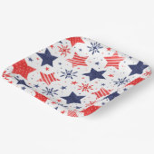 Waterverf sterren Vierde juli Papieren Bordje (Gebogen)