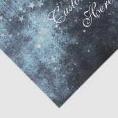 Waterverf Sterrennacht Celestial Custom Bruiloft Tissuepapier (Detail)