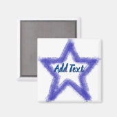 Waterverf Stervorm Magneet (Voorkant / Achterkant)