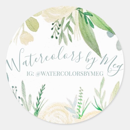 Waterverf Sticker (Voorkant)