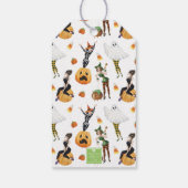 Waterverf Stijlvolle Mode Heks Halloween Cadeaulabel (Achterkant)