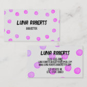 Waterverf Stippen Visitekaartje (Voorkant / Achterkant)