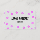 Waterverf Stippen Visitekaartje (Voorkant)