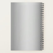 Waterverf Stofblauw Bruiloft Planner (Achterkant)