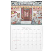 Waterverf Storefronts Kalender (Feb 2027)