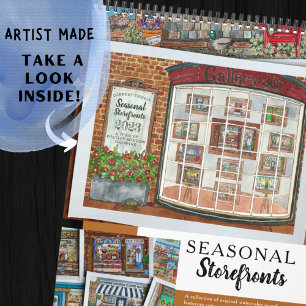 Waterverf Storefronts Kalender