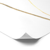 Waterverf Stork Baby shower Welkom Poster (Hoek)