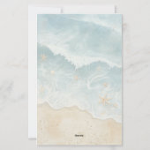 Waterverf Strand Briefpapier  (Achterkant)
