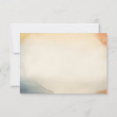 Waterverf strand bruiloft RSVP kaartje (Achterkant)