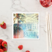 waterverf strand bruiloft string lichten servet (Insitu)