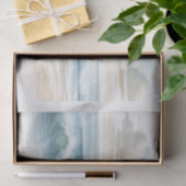 Waterverf strand golven kust strand bruiloft tissuepapier (Geschenk)