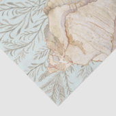 Waterverf Strand Koraal Zeester Zee Shell Aqua Tissuepapier (Detail)