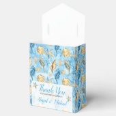 🌊💍 Waterverf Strand Oceaan Kustbruiloft Bedankdoosjes (Geopend)